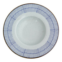 Service de vaisselle en céramique bleu style japonais, assiettes et bols pour sushis, sashimis, plats asiatiques, usage domestique, restaurant et traiteur