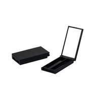 Palette de fards à paupières miniatures carrées monochromes en gros, emballage personnalisé, maquillage recyclable en plastique LDPE, cosmétique liquide individuel