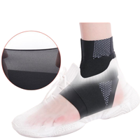 Attelle de cheville de sport avec logo OEM Protecteur de cheville de football Sangle de compression en nylon Ceinture Bandage élastique noir Support de cheville de gymnastique sportive