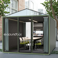 Soundbox extérieur grande cabine insonorisée cour modulaire bureau Pod à vendre cabine de réunion de réduction du bruit