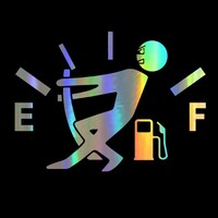 Autocollant pour le bouchon du réservoir de carburant de la voiture