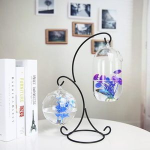 Acuario Colgante de Cristal para Peces, Florero Esférico de Cristal para Plantas, Pecera para Peces Betta, Acuarios - Product Image 2