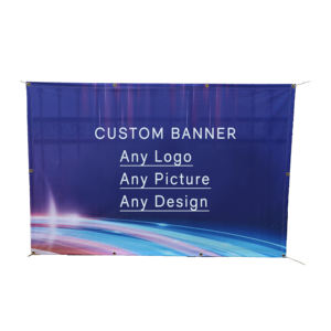 Bannière en maille polyester personnalisée pour l'extérieur ; résistante aux UV, imperméable, impression couleur personnalisée, montage <span class=keywords><strong>facile</strong></span>, durable - Product Image 1