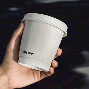 Ly giấy cà phê dùng một lần hai lớp, in ấn tùy chỉnh, sinh học phân hủy, chống thấm nước, dung tích 4oz/8oz/12oz/16oz/20oz/24oz - Product Image 5