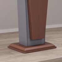 Podium en bois moderne et minimaliste haut de gamme avec espace de rangement spécial pour centres commerciaux, hôtels, extérieur, écoles, églises, salles de conférence, écologique