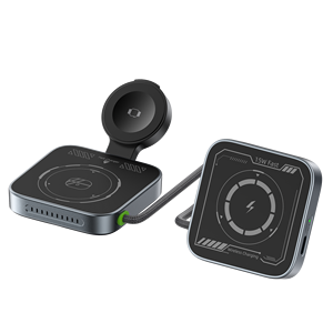 <span class=keywords><strong>Chargeur</strong></span> sans fil pliable mini 15W pour iPhone, <span class=keywords><strong>Airpods</strong></span> et <span class=keywords><strong>Apple</strong></span> Watch, <span class=keywords><strong>chargeur</strong></span> sans fil magnétique portable 3 en 1 15W pour les voyages - Product Image 6