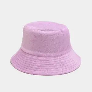 2023定制标志时尚设计男女通用空白毛巾布斗帽