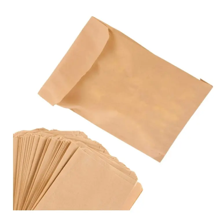 Биоразлагаемые и компостируемые Пищевые Бумажные пакеты, неотбеленные компостируемые натуральные крафт-бумажные пакеты