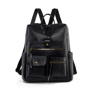 <span class=keywords><strong>Sac</strong></span> à <span class=keywords><strong>dos</strong></span> simple et décontracté en PU, grande capacité, idéal <span class=keywords><strong>pour</strong></span> les trajets quotidiens, le <span class=keywords><strong>travail</strong></span> et les voyages, adapté aux hommes et aux femmes, nouvelle collection 2026 - Product Image 2