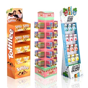 Custom <strong>Pop</strong> Candy <strong>Cardboard</strong> Floor <strong>Display</strong> Stand Retail Store Product Sweet Paper <strong>Display</strong> Racks Candy Corrugated <strong>Cardboard</strong> <strong>Display</strong> - Product Image 2