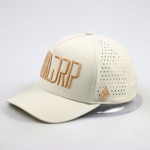 قبعة 5 ألواح مقاومة للماء للرجال مثقبة الأداء قبعة Gorras الرياضية للجولف والبيسبول الأب مع شعار تطريز مخصص - Product Image 6