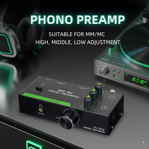 Усилитель-микшер для проигрывателей винила BHA PH-3EQ-MM/<span class=keywords><strong>MC</strong></span> со стереоинтерфейсом RCA, для студийного использования, оптовая цена от производителя (12 лет на рынке), OEM, CE, FCC - Product Image 2
