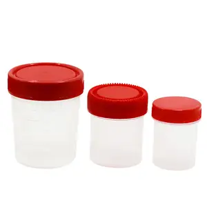 Y tế dùng một lần Mẫu container 120ml chai nhựa nước tiểu Bộ sưu tập mẫu container