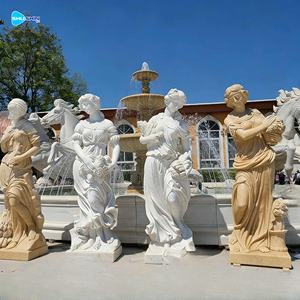 Estatuas de mármol blanco de las cuatro estaciones, estilo griego, para decoración de jardín. - Product Image 2