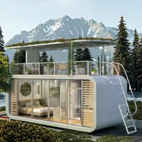 Maisons Mobiles à Capsules en Acier Commerciales Modernes Préfabriquées Installation Rapide Chambre à Coucher Salle de Bains Hôtel Maison Extérieure Solution Appartement