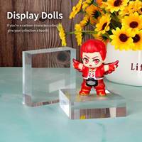 Socle d'affichage en bloc acrylique solide Cube en plexiglas sur mesure