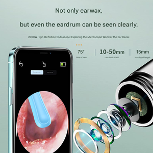 WiFi Electric <strong>Ear</strong> <strong>Cleaner</strong> with Camera IP67 Waterproof Includes 9 Accessories - Product Image 4