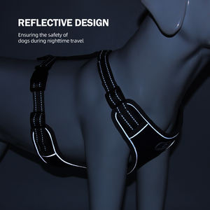 Harnais pour chien Pioneer T-Style Sport Fashion, respirant, rembourré, avec bordure réfléchissante, réglable, facile à mettre, pour des promenades quotidiennes sécurisées - Product Image 4