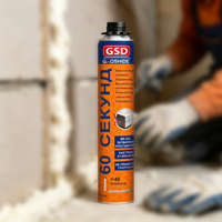 Mousse PU à prise rapide GSD Model60 900g, étiquette russe, ensemble de 60 secondes, mousse polyuréthane pour le remplissage des espaces de portes et de blocs de plâtre aériés