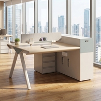 Postes de travail modernes pour bureaux, bureaux informatiques de luxe, tables de séparation pour employés, ensemble de mobilier de direction, vente en gros d'usine