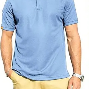 Camiseta de Punto Sólido de Alta Calidad, Diseño Personalizado, Estilo Urbano, Elegante y Transpirable para Hombre, Ideal para Vacaciones - Product Image 3
