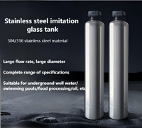 Filtre à eau sous pression en acier inoxydable 304 pour l'élimination du fer, du manganèse et du chlore, adoucisseur d'eau, garantie 1 an