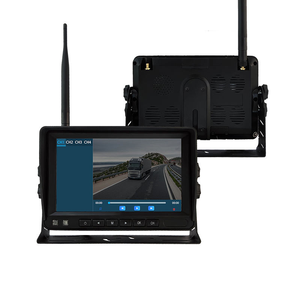 จอแสดงผล IPS ขนาด 7 นิ้วแบบพกพา AHD 1080P กล้องติดรถยนต์ 4CH แบบเลนส์คู่ ชุดกล้องมองหลังไร้สายสำหรับรถพ่วง - Product Image 6