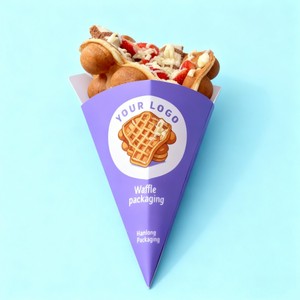 Boîte en papier pour étagère en crêpe écologique en gros, logo imprimé en couleur, boîte d'emballage pour biscuits, crêpes, boîte à pizza recyclable - Product Image 5