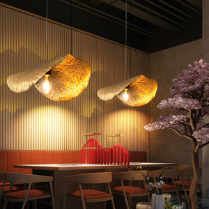 Lampe suspendue décorative feuille de lotus en laiton doré lampe suspendue éclairage îlot de cuisine - Product Image 4