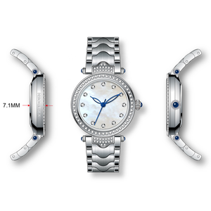 उच्च अंत 5 एटीएम पानी प्रतिरोधी स्टेनलेस स्टील वापस महिलाओं कलाई घड़ी लक्जरी घड़ी महिलाओं के लिए - Product Image 4