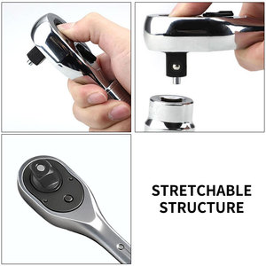 1/<span class=keywords><strong>2</strong></span>-inch aangedreven uittrekbare ratelratel sleutelratel met snelkoppeling en 72-tands omkeerbare ratelfunctie - Product Image 4
