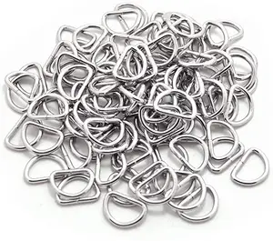 Оптовая продажа, тканевая сумка, D-кольцо, стальные металлические кольца из нержавеющей стали, сварное D-кольцо