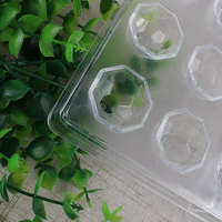 Fabricant personnalisé vente en gros emballage de chocolat jetable en plastique transparent blister insérer des plateaux boîte de récipient alimentaire