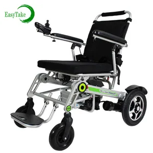 带遥控器的重型便携式自动折叠电动轮椅