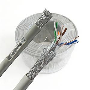 Câble réseau blindé Cat6 FTP 8 conducteurs ZhongTong à <span class=keywords><strong>prix</strong></span> abordable, cuivre sans oxygène 24 AWG CCA CCS 250 MHz, bobine de 100 m, faible latence - Product Image 1