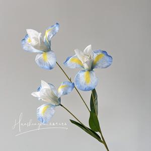 Ramo de Flores de Iris Artificiales de Seda, Alta Simulación, Decoraciones para Bodas, Reutilizables, Decoración para el Hogar - Product Image 2