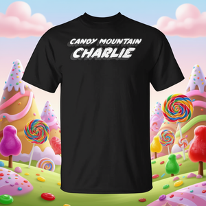 Camiseta Candy Mountain Charlie negra unisex para adultos talla mediana - Product Image 3