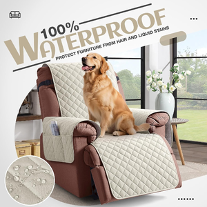 غطاء كرسي بذراعين مبطن للبيع بالجملة، واقي أثاث مقاوم للماء، غطاء كرسي بحزام مطاطي، غطاء كنبة استرخاء قابل للغسل - Product Image 3