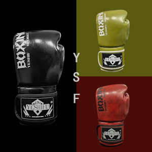 Guantes de <span class=keywords><strong>Boxeo</strong></span> Profesionales de Cuero para Entrenamiento, Diseño de Logotipo Personalizado, Envío Rápido, Fabricante Directo, Garantía de Calidad - Product Image 2