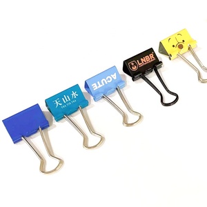OEM ODM Kẹp Kim Loại Gấp Lại In Logo Tùy Chỉnh Chất Lượng Cao Kẹp Giấy Kim Loại Kẹp Chất Kết Dính - Product Image 1