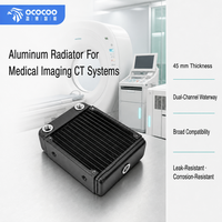 Radiateur en aluminium OCOCOO 45 mm à double canal, résistant aux fuites et à la corrosion, pour l'imagerie médicale, le CT et le refroidissement industriel