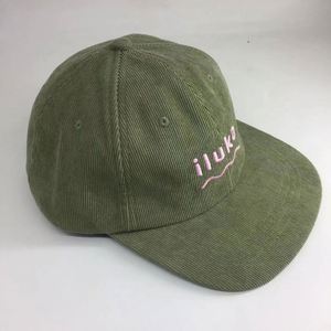 Casquettes Snapback 6 Panneaux en Velours Côtelé Brodé de Haute Qualité pour Adultes, Casquette Souple à Visière Plate avec Broderie 3D en Relief - Product Image 2
