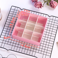 Emballage personnalisé 9/12 pièces Boîtes de chocolat à la fraise en relief Laminage mat pour bonbons Chips de pommes de terre Emballage cadeau