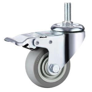 Hersteller 2,5/3/4/5 Zoll Schwenk räder 60kg - 110kg leichte Rollen Europäische TPR-Rollen - Product Image 3