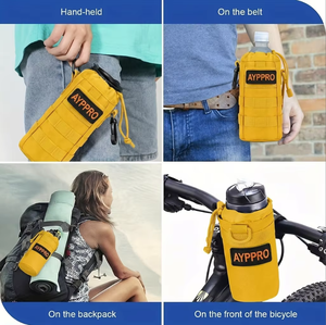 Portaborraccia AYPPRO con Logo Personalizzato, Porta Bottiglia in Nylon MOLLE OEM per Escursionismo, Campeggio, Ciclismo e Idratazione all'Aperto - Product Image 3