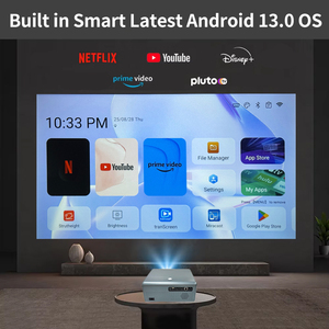 H2s LCD Chiếu 4K 1080P 800 <span class=keywords><strong>Lumens</strong></span> <span class=keywords><strong>Mini</strong></span> Rạp Hát Tại Nhà <span class=keywords><strong>LED</strong></span> Được Xây Dựng Trong Hifi Stereo Loa Android 13 Xách Tay Projecteur 4K - Product Image 5