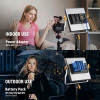 NEEWER Lot de 2 lampes vidéo 480 LED bicolores à intensité variable et kit d'éclairage sur pied pour YouTube Studio Photography Video Shooting