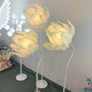 Yeni çin tarzı lotus yol aydınlatması süsler düğün sahne düzeni sahne arka plan demir sahne ışıkları - Product Image 2