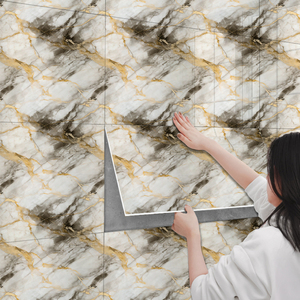Autocollant mural moderne en <span class=keywords><strong>PVC</strong></span> vinyle imperméable effet marbre, résistant à l'huile, pour cuisine, maison, salon, appartement, école - Product Image 6