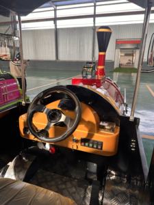 Yeni tasarım özelleştirilmiş 24 koltuklar eğlence parkı alışveriş merkezi Kiddie oyunları satılık elektrikli Mini izsiz tren yolculuğu - Product Image 3